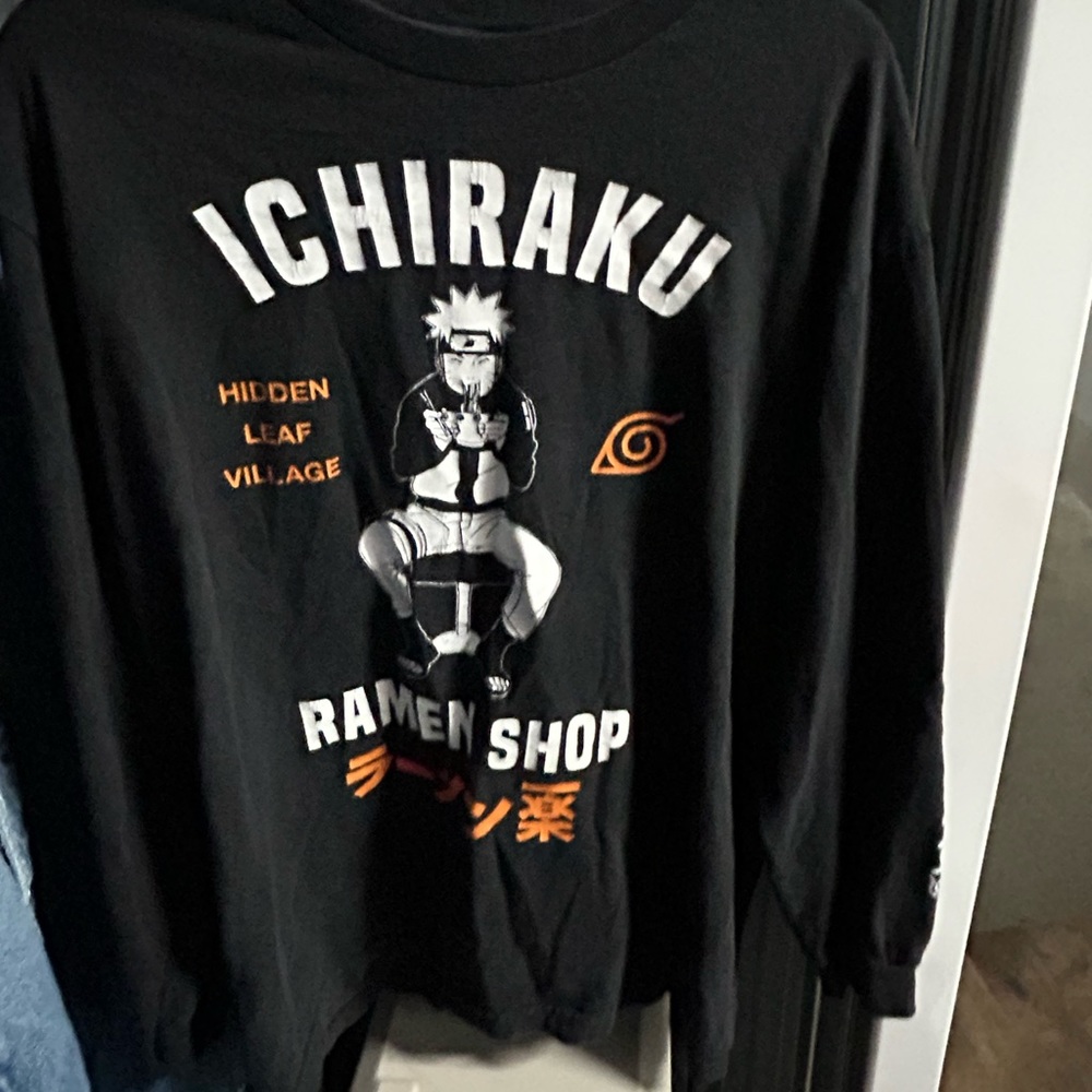 Long sleeve anime style shirt.